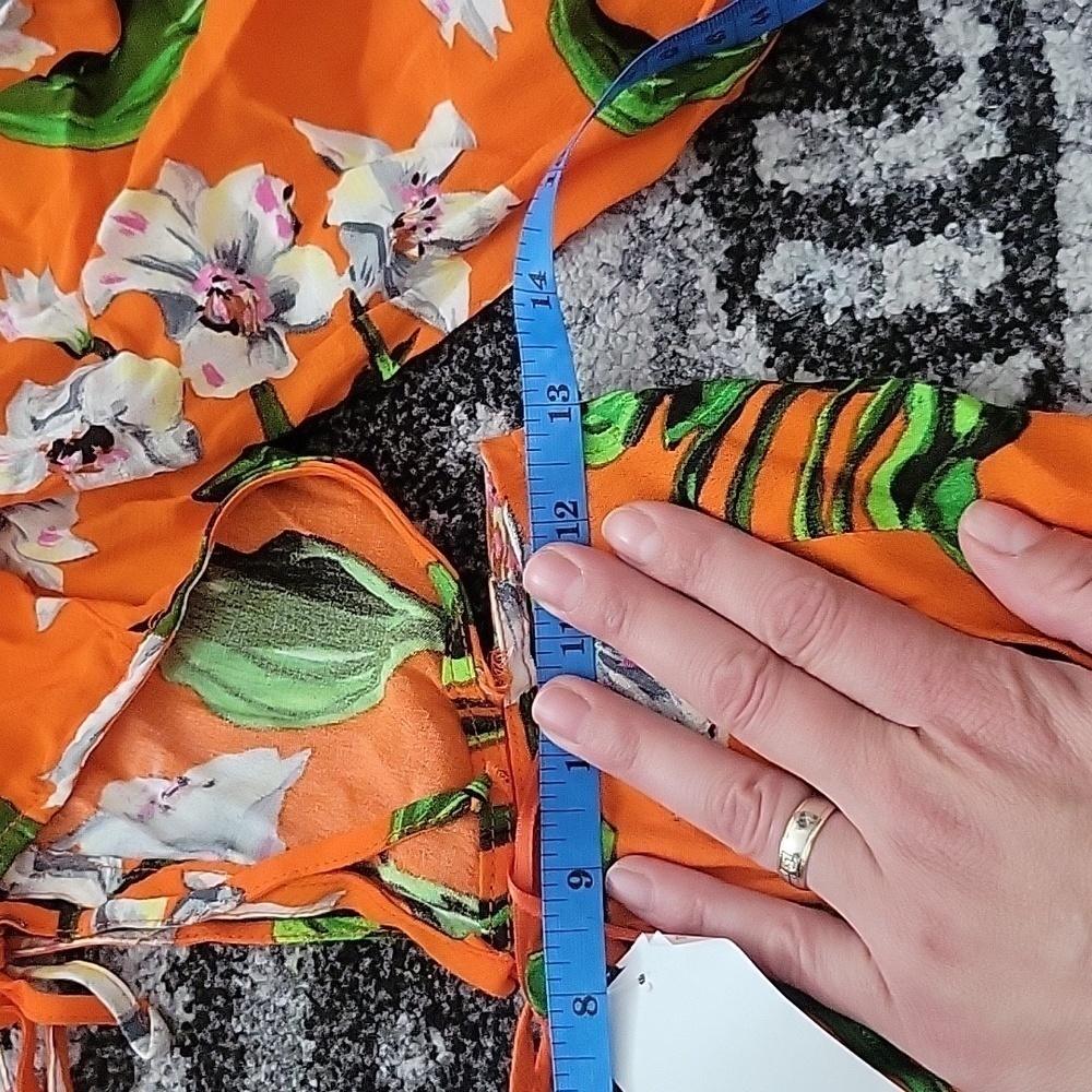 NWT ZARA MULTICOLORED CUT OUT PRINTED DRESS SIZE XS - Picture 6 of 6
